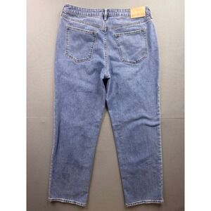 Seven7 Straight Leg Jeans Womens Blue Medium Wash Denim Mid Rise Size 8